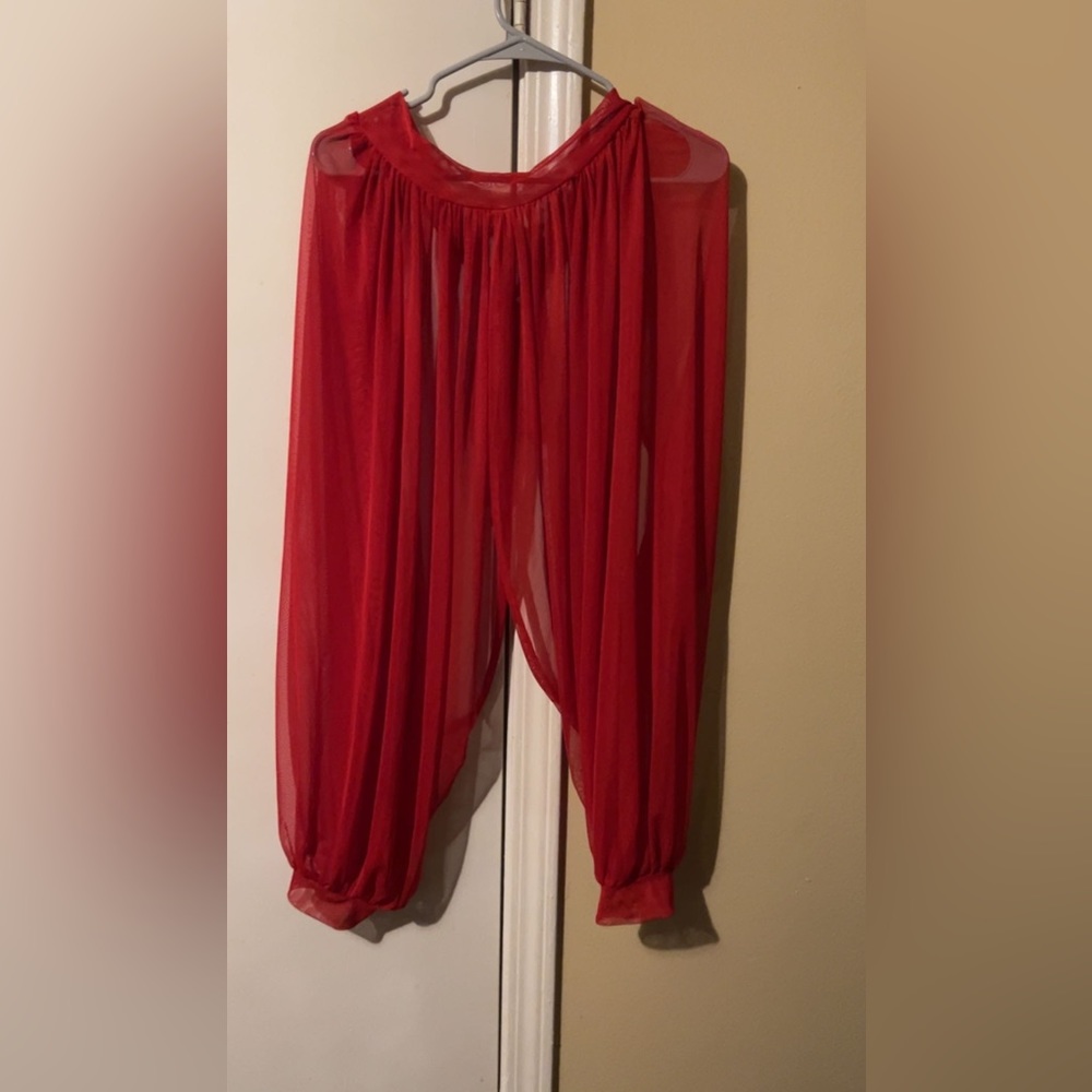 Long Sleeved Mesh Top
